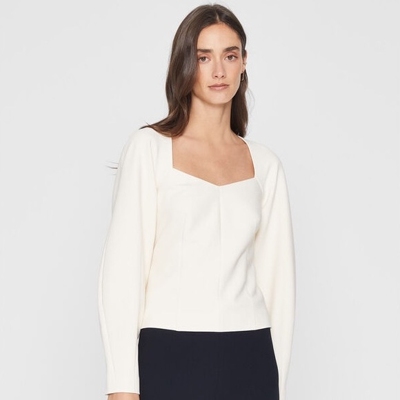 Club Monaco Scuptural Sleeve Top - Picture 1 of 10